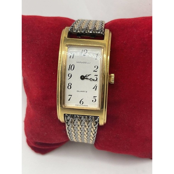 Mirabelli Gold Tone Quartz Swiss Made Stainless Ladies Wrist Watch main image 9